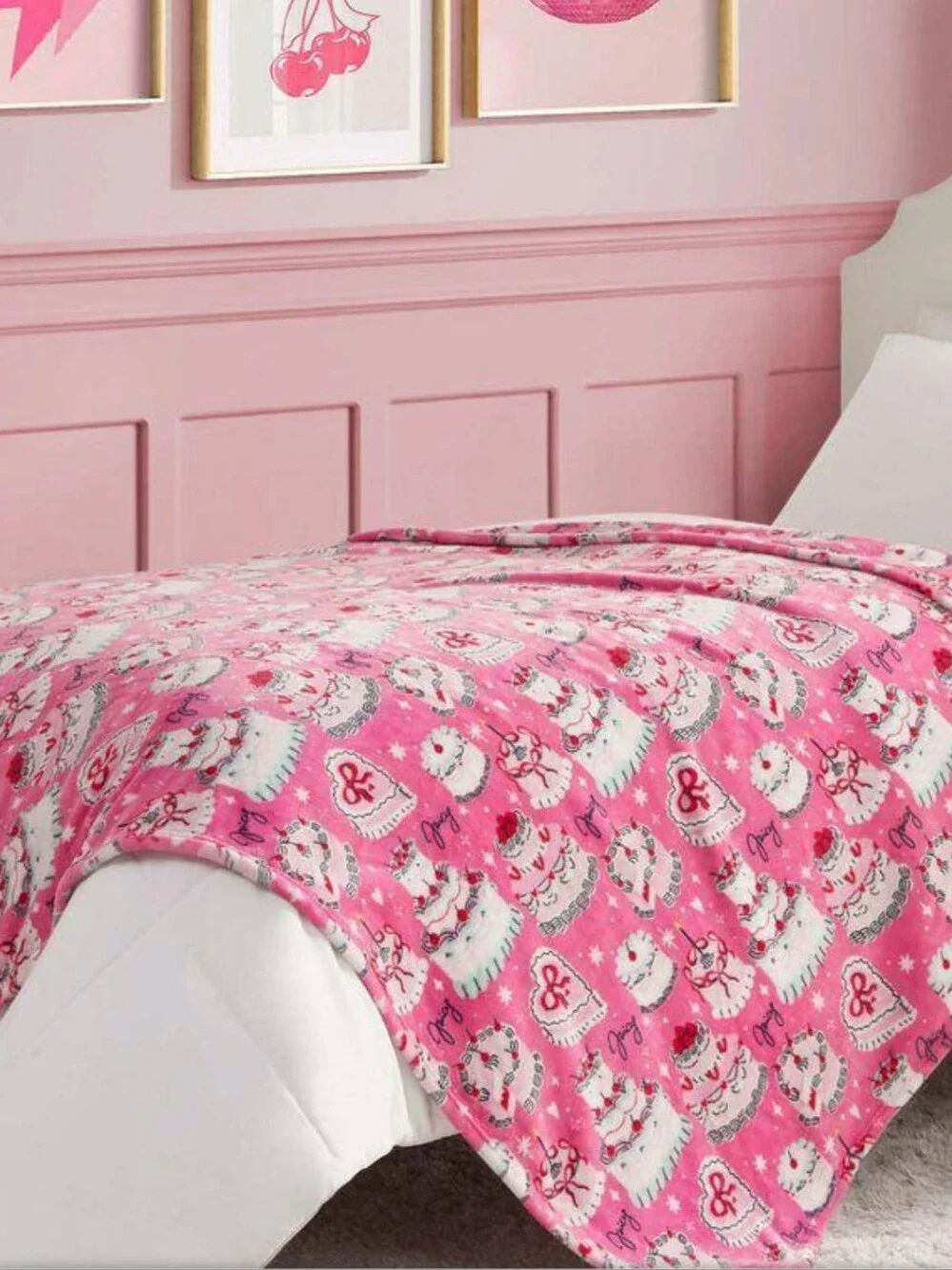 Juicy Couture Cherry Cakes Throw Blanket